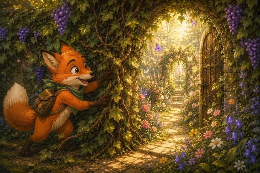 Foxy and the Hidden Garden Grapes