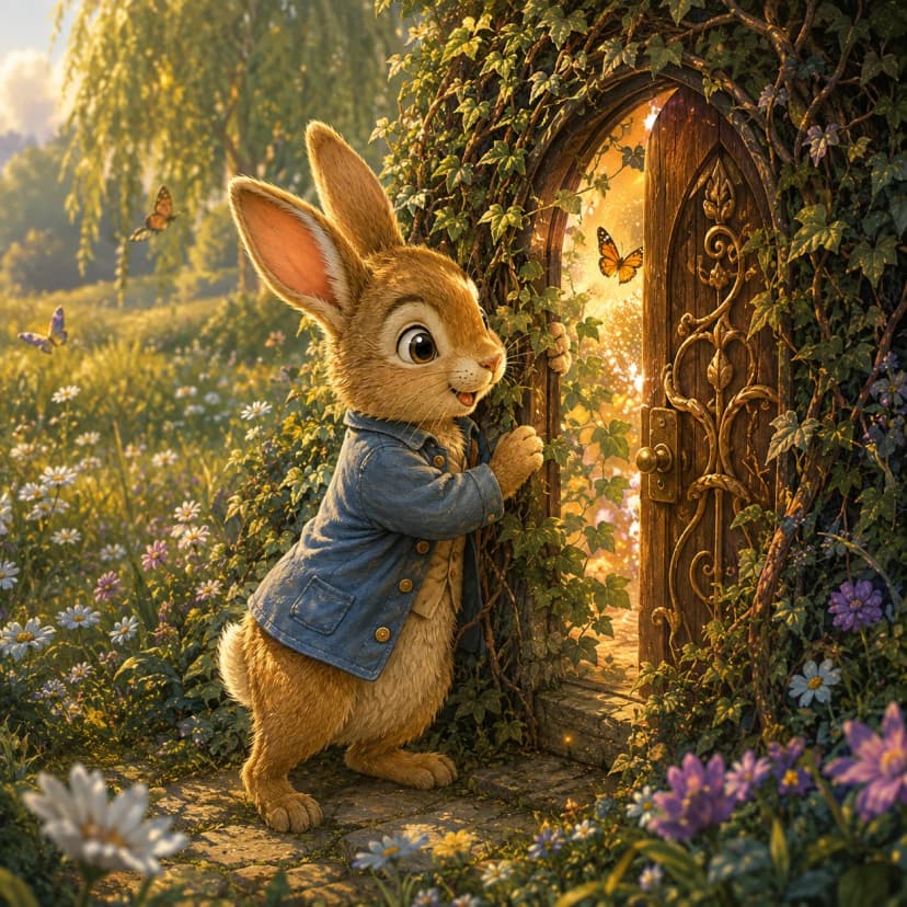 Peter Rabbit and the Secret Garden Path