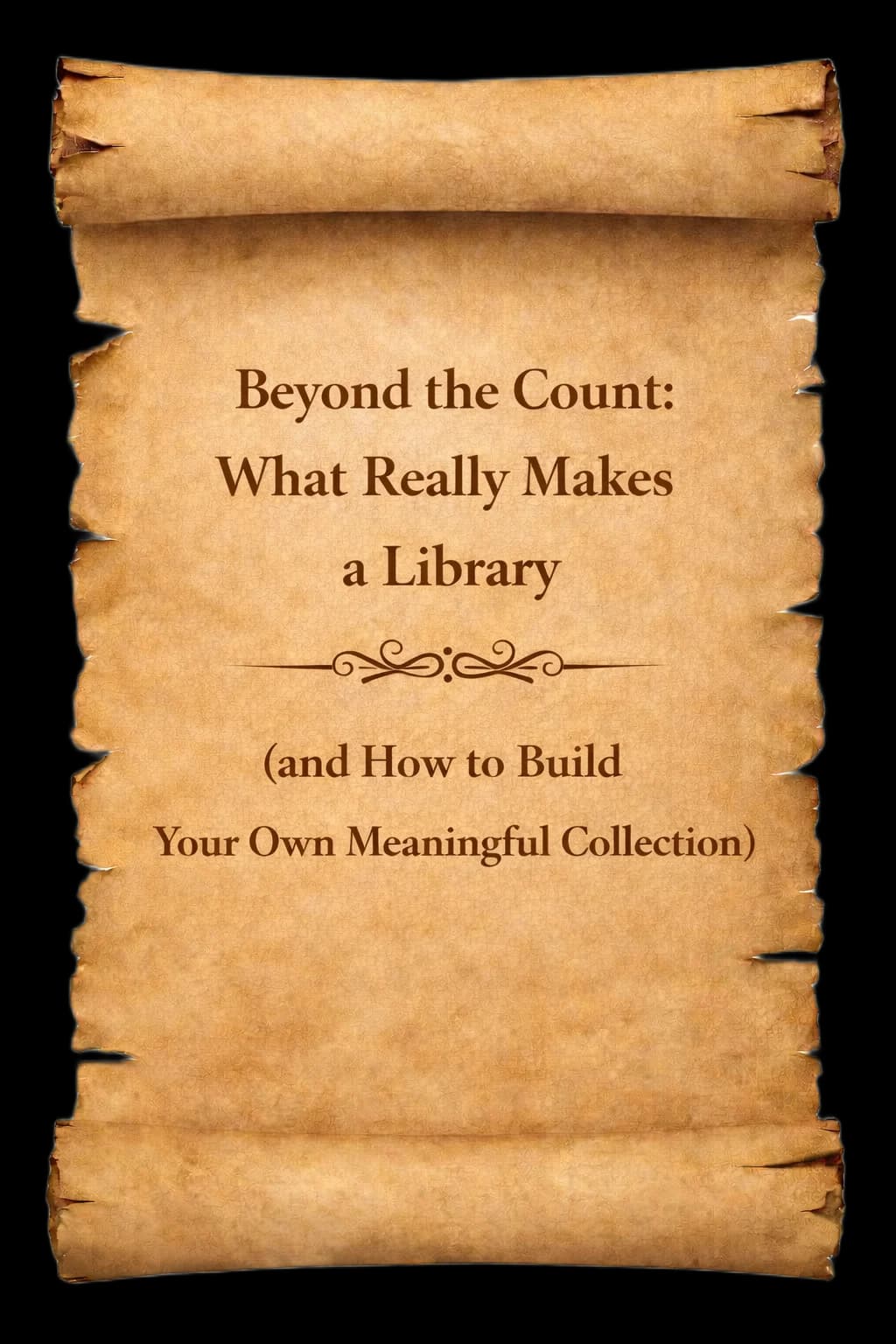 How Many Books Make a Library?