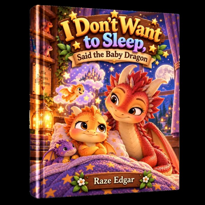 i dont want to sleep said the baby dragon