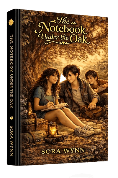 the notebook under the oak