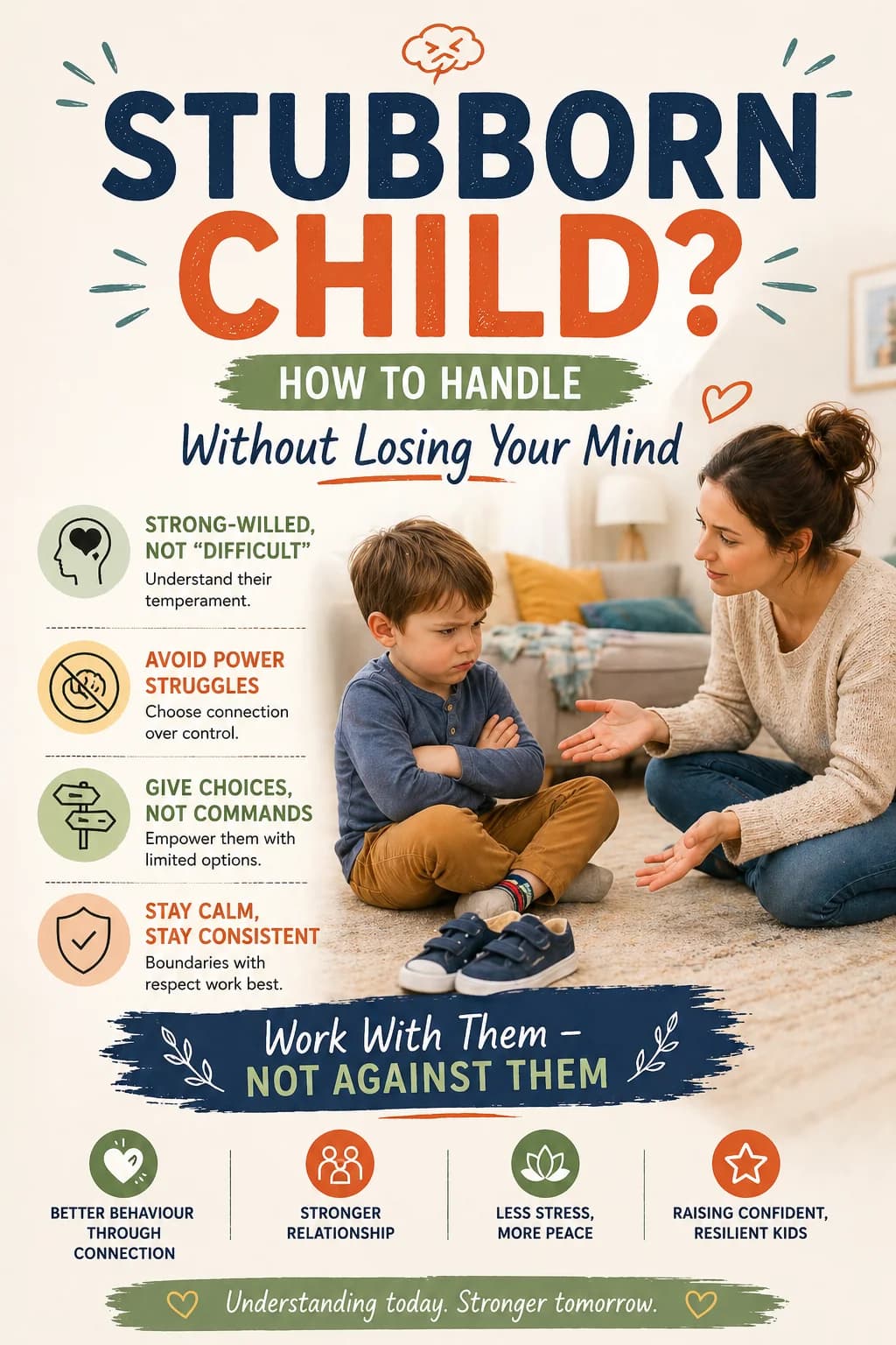 how to handle stubborn child