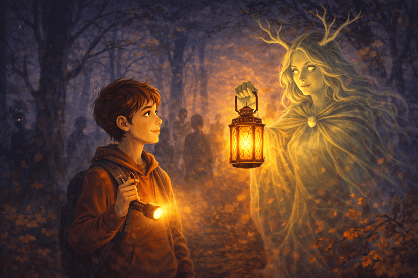 The Lantern in the Woods