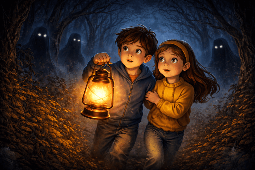 The Lantern in the Woods