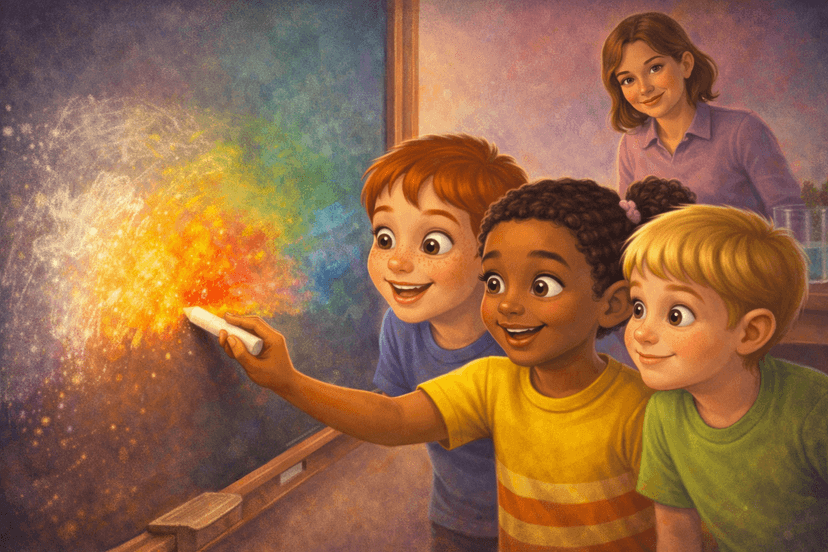 The Color-Changing Chalk Mystery