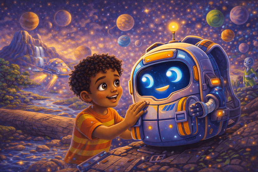 Timmy and the Talking Space Backpack