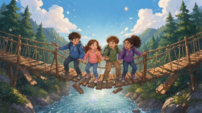 Four Kids, One Collapsing Bridge